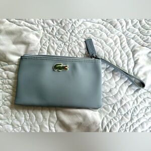 Lacoste Baby Blue Leather Wristlet